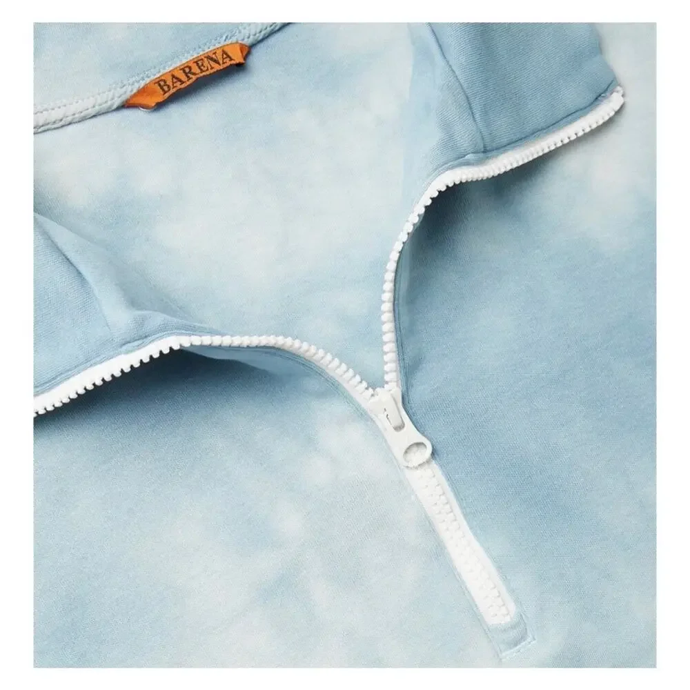 NWT Mr. Porter Barena Calenda Half-Zip Sweatshirt Blue